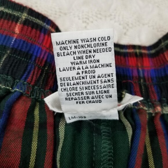 Vintage Talbots Tartan midi skirt red green sz 10 plaid pleated buttons on side - Picture 7 of 11